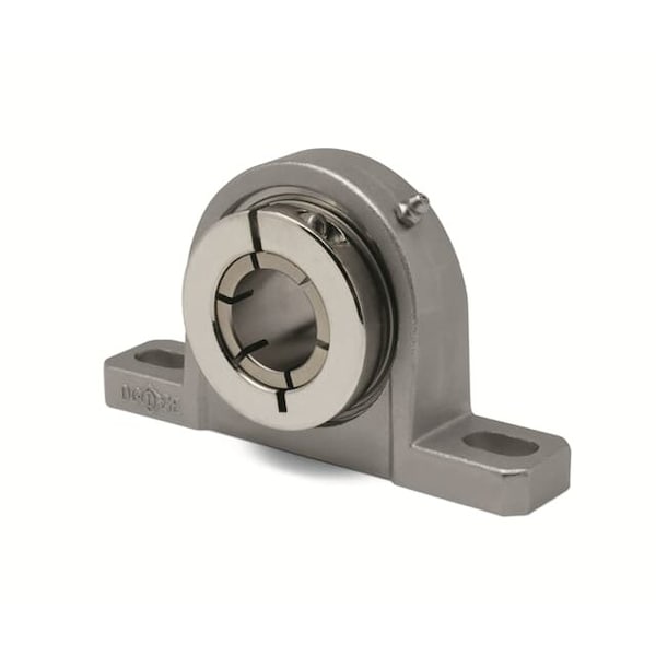 P2B-DLEZ-100-SHCR, Two-Bolt Pillow Block, Non-Expansion, SS, 1" Bore Dia.